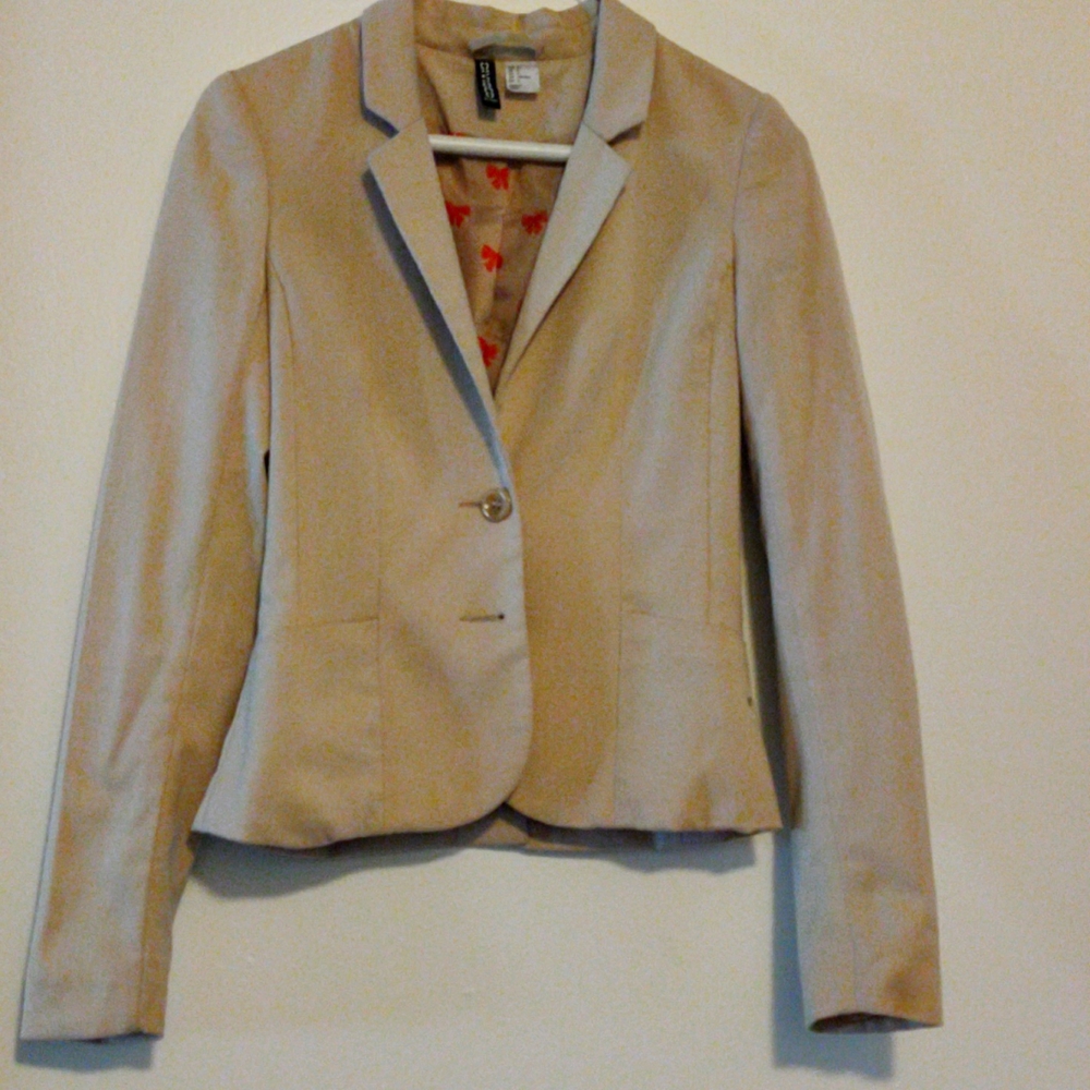 H&M cream blazer